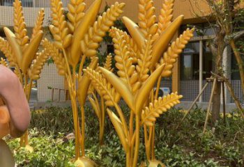 紫铜稻谷铜雕厂家 仿古工艺品铜雕