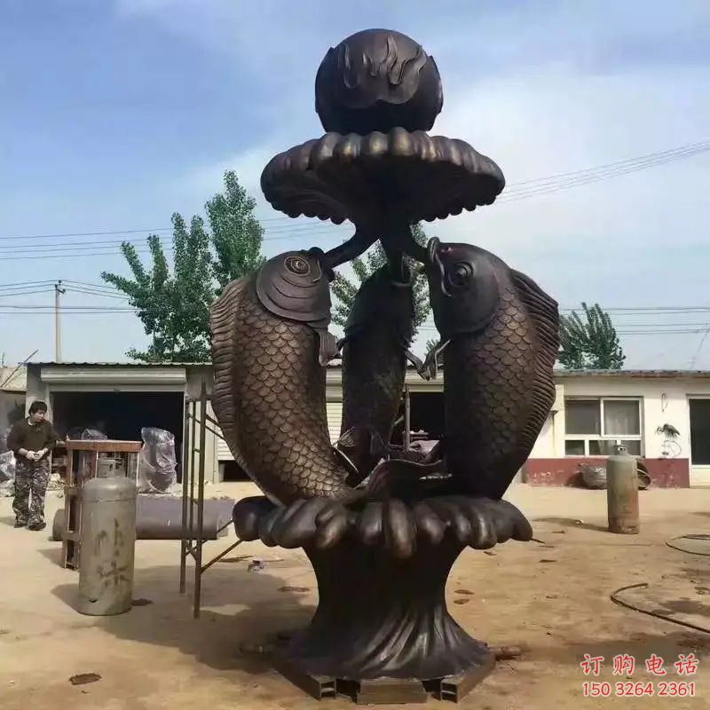 黄铜音乐喷泉铜雕厂家 仿古工艺品铜雕