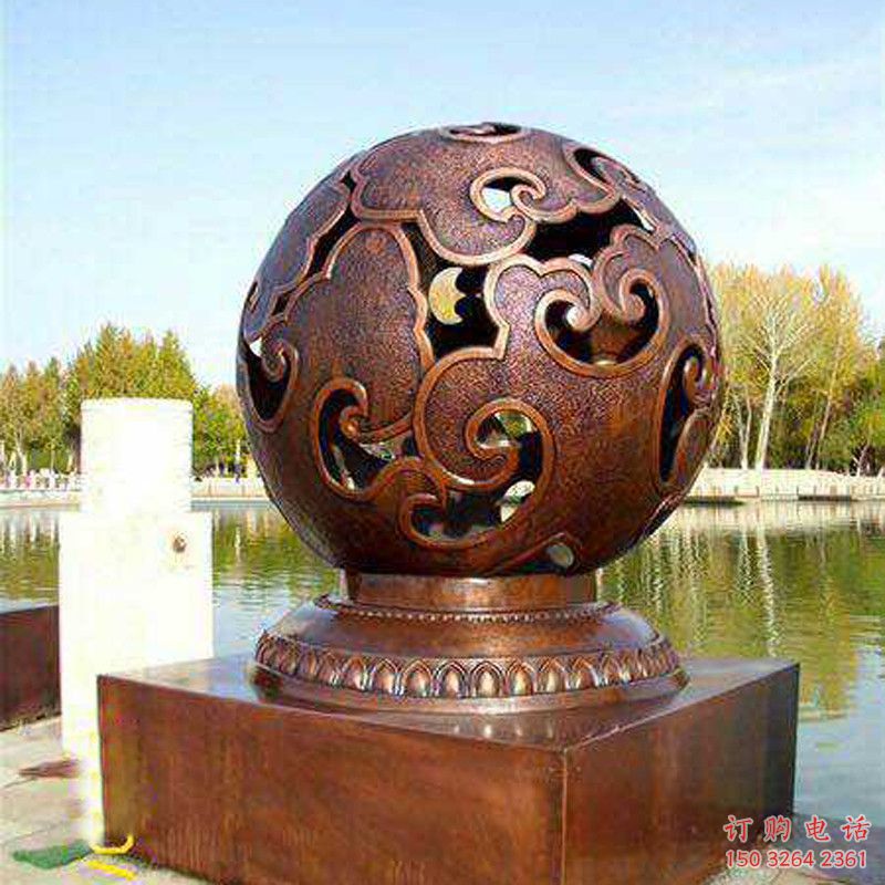 地球仪铜雕厂家 抽象工艺品铜雕