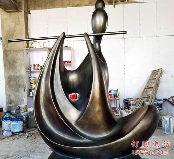 青铜笛子铜雕厂家 公园工艺品铜雕