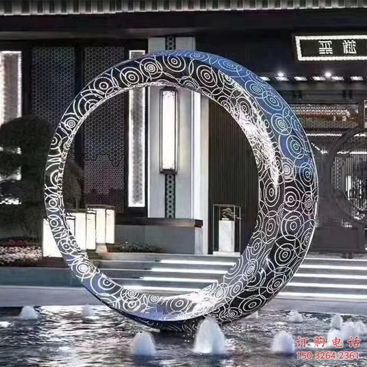 城市圆环铜雕厂家 黄铜工艺品铜雕
