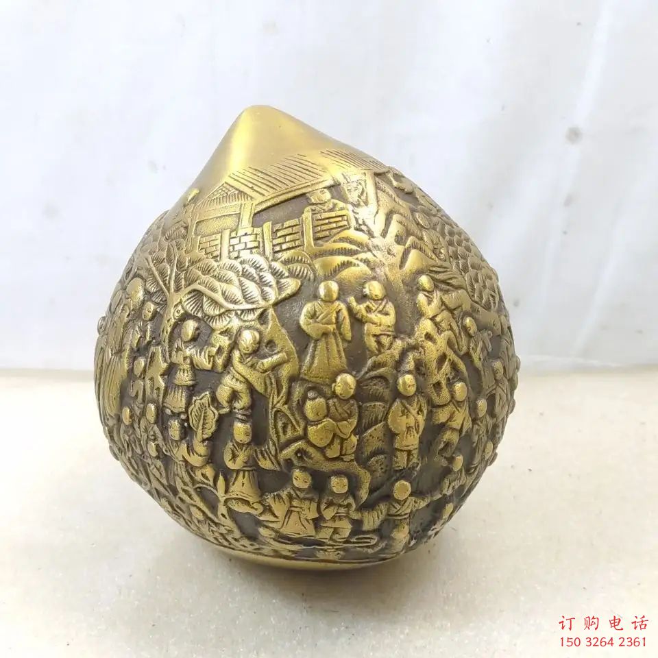 园林寿桃铜雕厂家 青铜工艺品铜雕 园林寿桃铜雕厂家 青铜工艺品铜雕