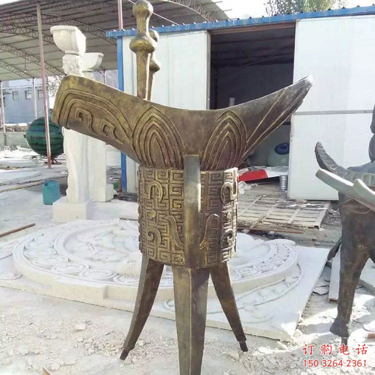 仿古高脚杯铜雕厂家 彩绘工艺品铜雕 仿古高脚杯铜雕厂家 彩绘工艺品铜雕