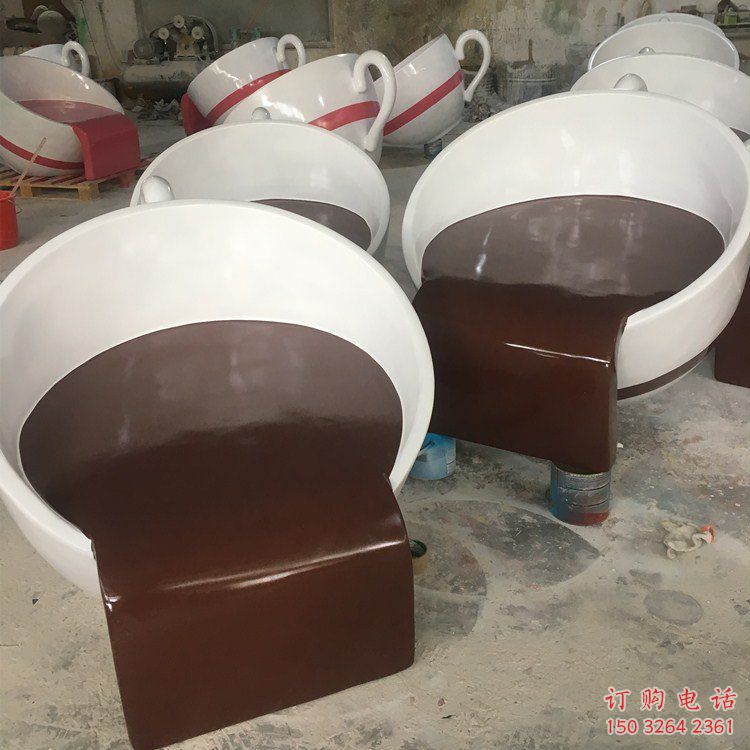 咖啡杯铜雕厂家 抽象工艺品铜雕