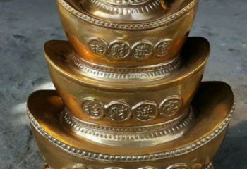 广场金元宝铜雕厂家 青铜工艺品铜雕