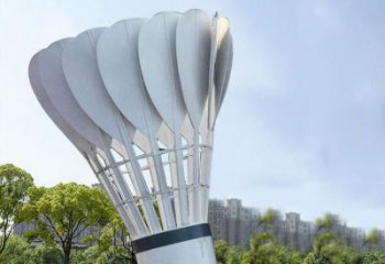 抽象羽毛球铜雕厂家 办公室工艺品铜雕