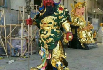 仿古关羽佛像厂家 铸铜佛像铜雕