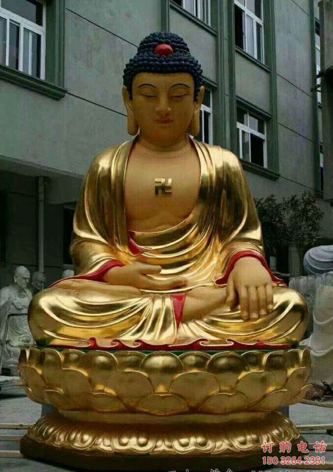 广场如来佛佛像厂家 广场佛像铜雕