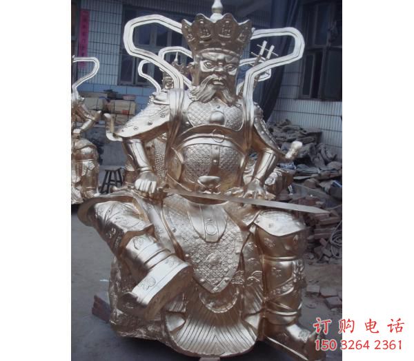 抽象四大天王佛像厂家 紫铜佛像铜雕