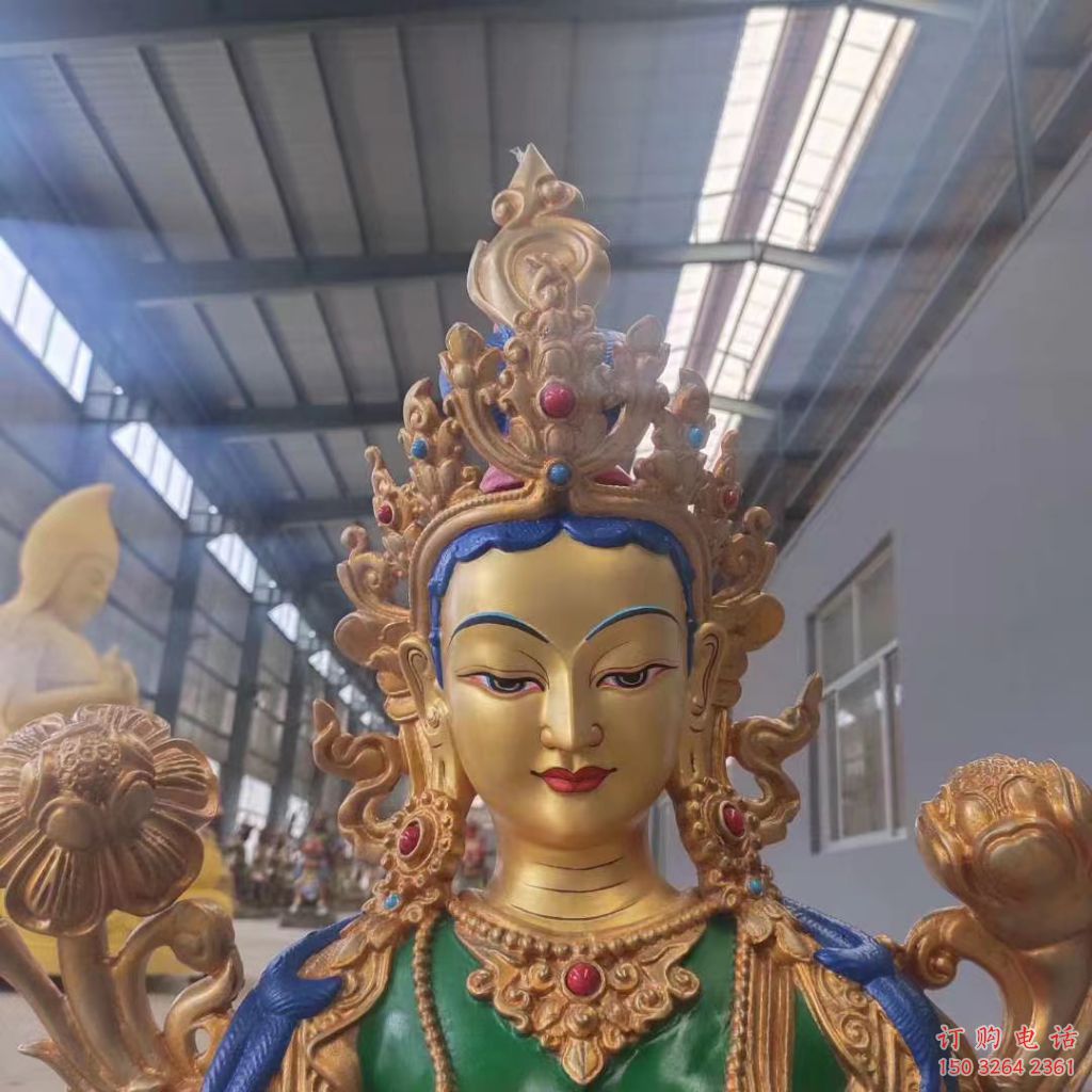 黄铜佛像佛头厂家 寺庙佛像铜雕