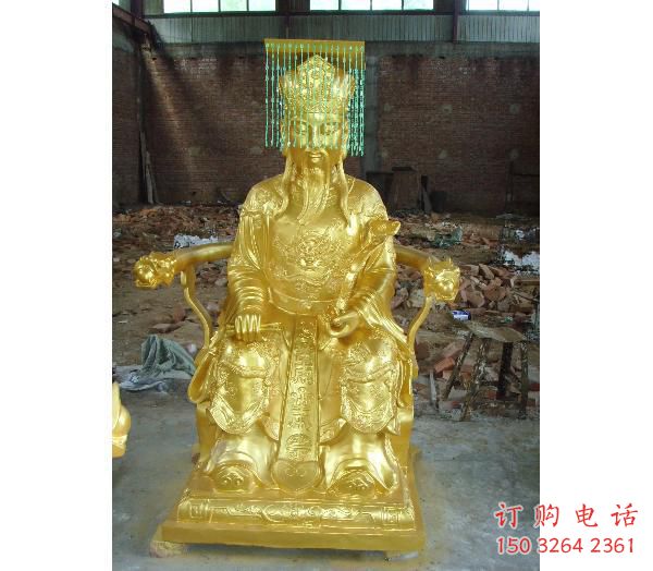 抽象玉皇大帝神像厂家 紫铜神像铜雕