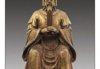 铸铜玉皇大帝神像 黄铜神像铜雕厂家