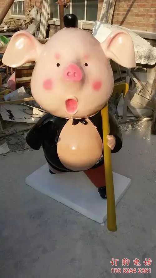 抽象猪八戒神像厂家 紫铜西游记人物铜雕