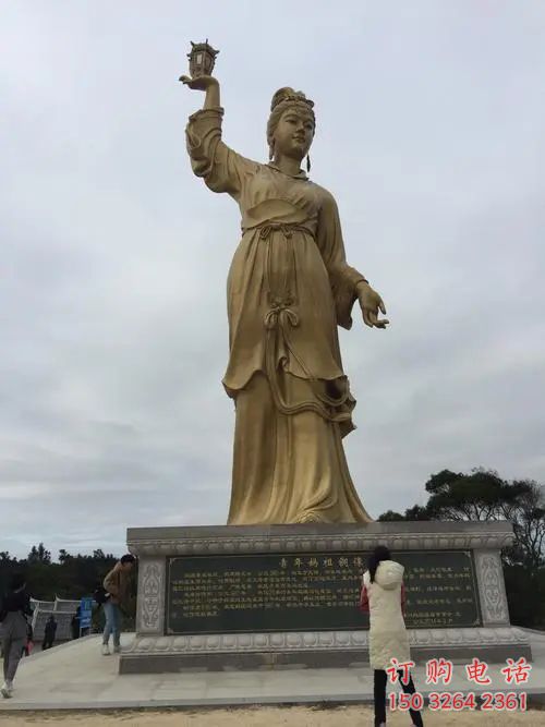 青铜妈祖神像厂家 仿古神像铜雕