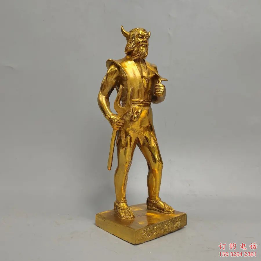 黄铜神农神像厂家 寺庙神像铜雕