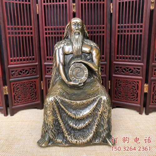 仿古伏羲神像厂家 铸铜神像铜雕