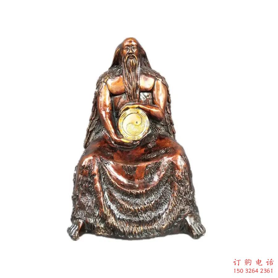 广场伏羲神像厂家 广场神像铜雕