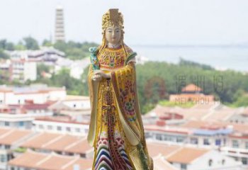 紫铜妈祖神像厂家 神像铜雕