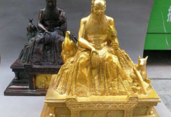铸铜神农神像厂家 黄铜神像铜雕