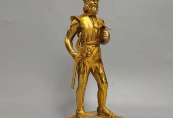 黄铜神农神像厂家 寺庙神像铜雕