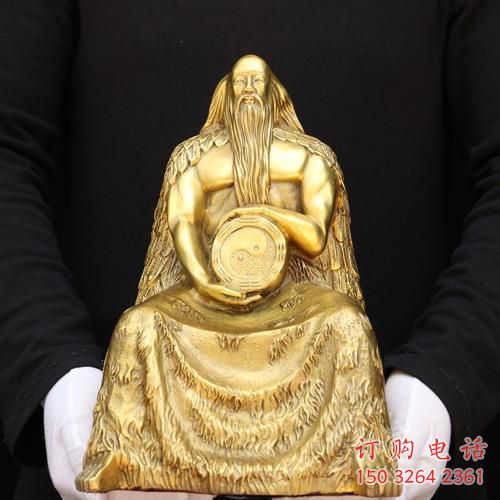 寺庙伏羲神像 铸铜神像铜雕厂家