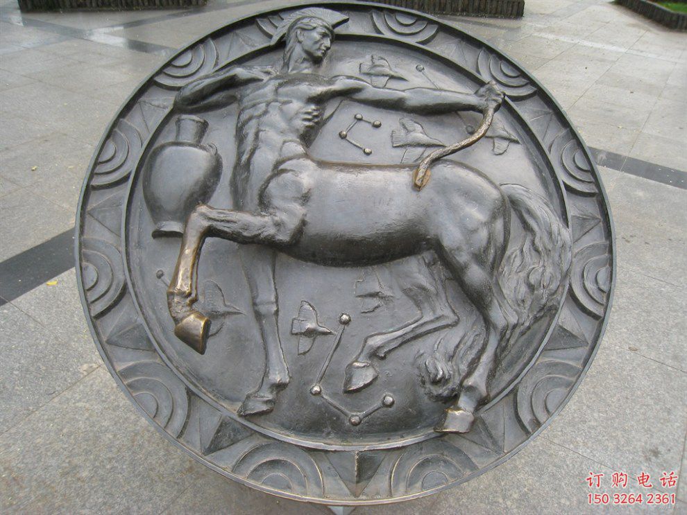 紫铜十二星座神像厂家 神像铜雕