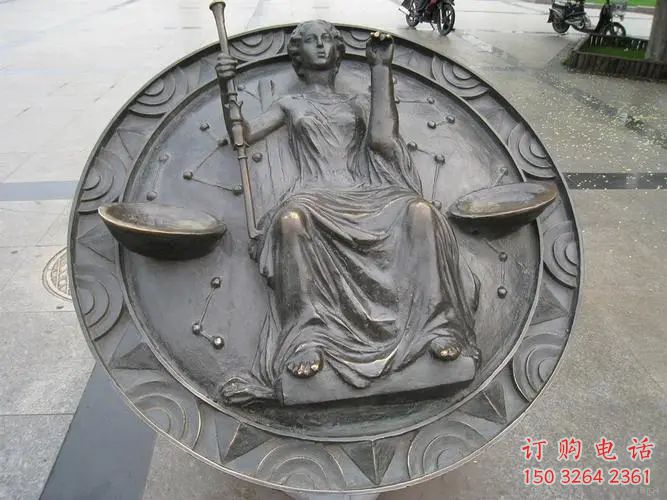 抽象十二星座神像厂家 紫铜神像铜雕