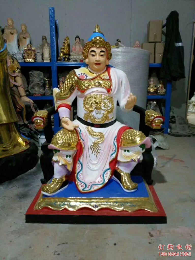 黄铜韦陀神像厂家 寺庙神像铜雕