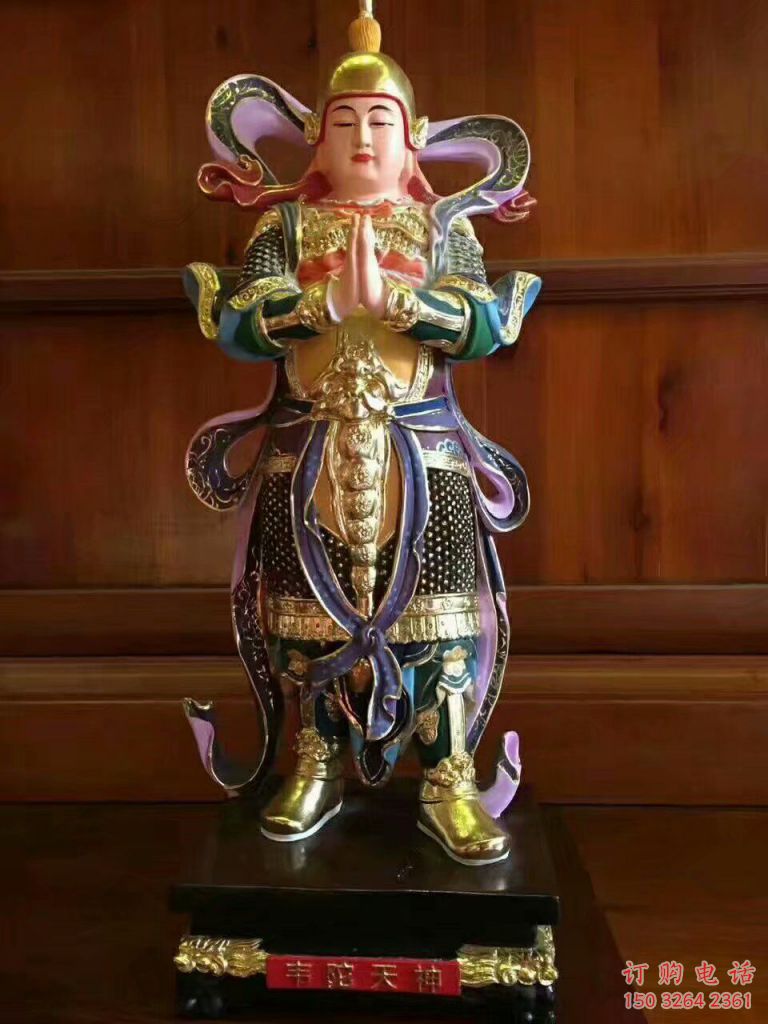 仿古韦陀神像厂家 铸铜神像铜雕