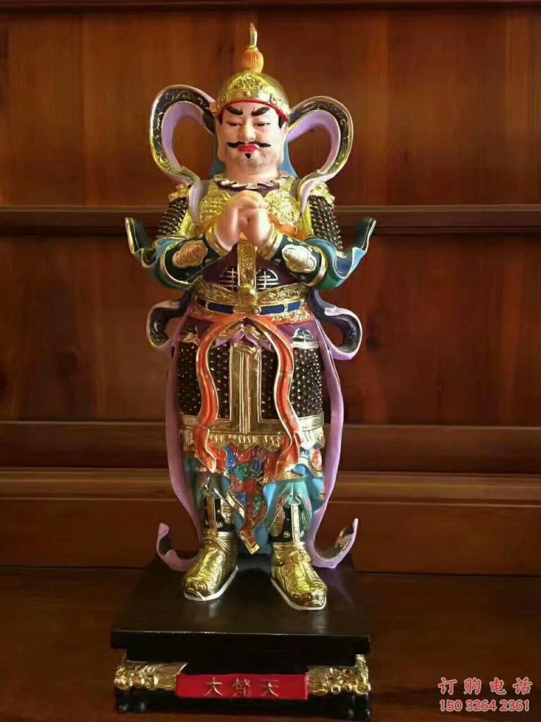 寺庙韦陀神像厂家 铸铜神像铜雕