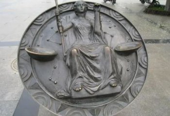 抽象十二星座神像厂家 紫铜神像铜雕