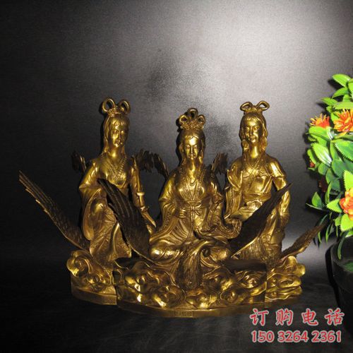 家居三霄神像厂家 神像铜雕