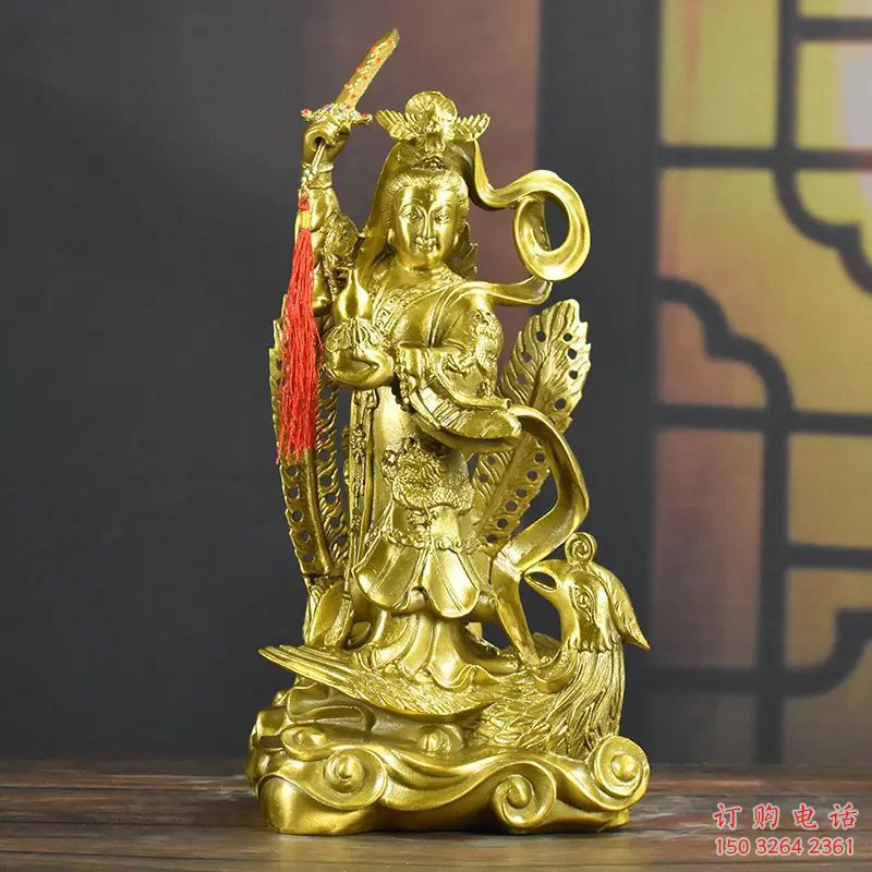 寺庙九天玄女神像厂家 铸铜九天神像铜雕