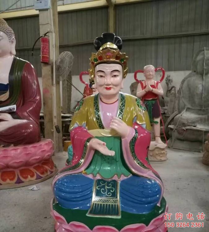 紫铜老母神像厂家 神像铜雕