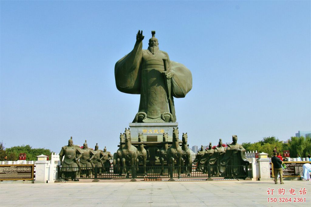 汉武大帝神像厂家 神像铜雕