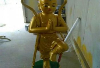 佛教童男童女神像厂家 佛教神像铜雕