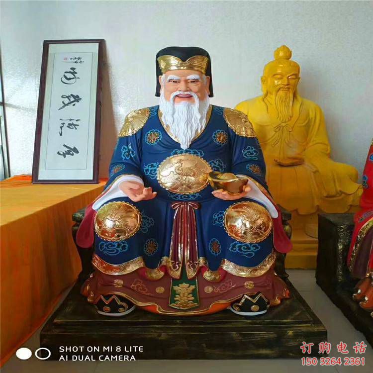仿古土地爷神像厂家 铸铜神像铜雕