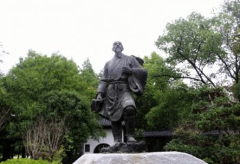 园林中医铜雕厂家 青铜李时珍铜雕