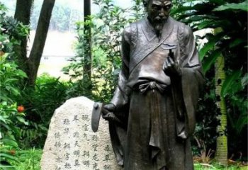 抽象中医铜雕厂家 办公室李时珍铜雕