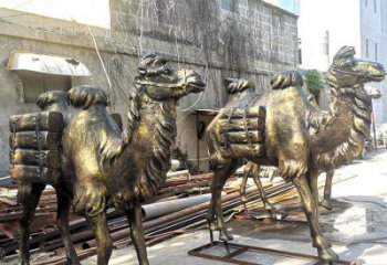 抽象丝绸之路铜雕厂 办公室铜雕生产