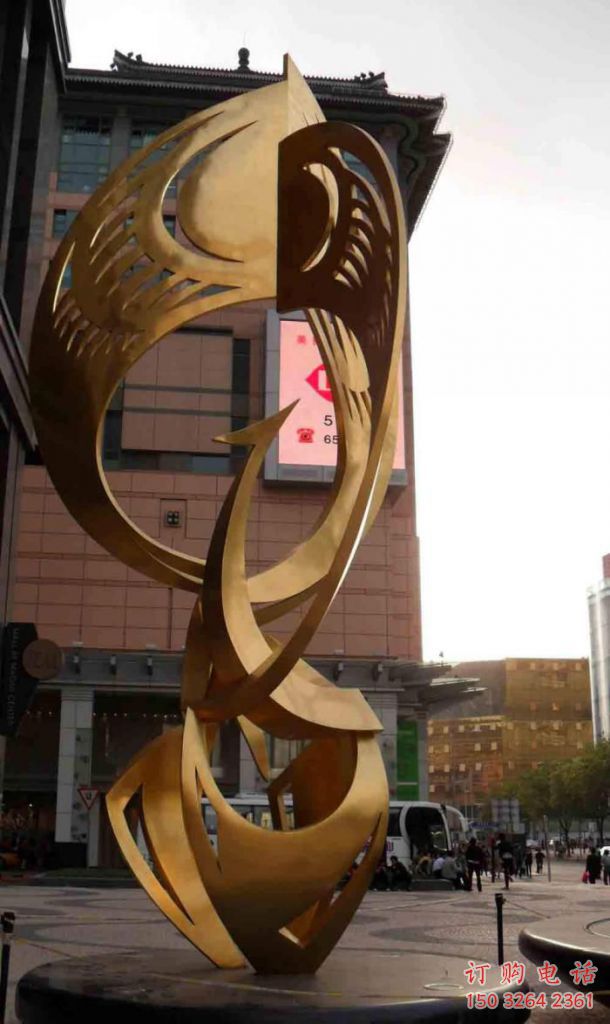 大型凤凰雕塑效果图 商业街广场雕塑 古铜色工艺摆件 大型凤凰雕塑效果图 商业街广场雕塑 古铜色工艺摆件