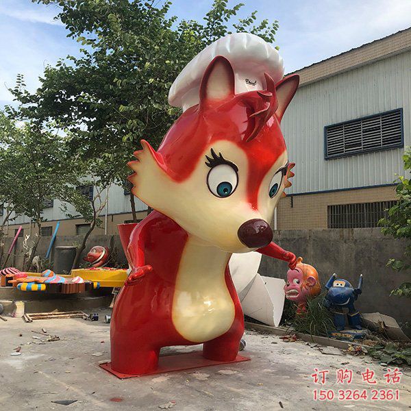 订购公园狐狸雕塑 酒店门口雕塑 彩绘摆件雕塑 订购公园狐狸雕塑 酒店门口雕塑 彩绘摆件雕塑