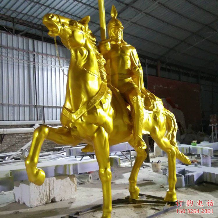 生产仿古武士雕塑 庭院彩绘雕塑 田间小品 生产仿古武士雕塑 庭院彩绘雕塑 田间小品