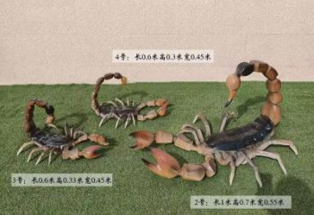 公园蝎子雕塑供应商 酒店门口雕塑 彩绘摆件