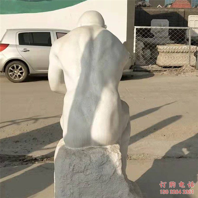 宁夏创意思考者雕塑 步行街店门口雕塑 沉思者小品 宁夏创意思考者雕塑 步行街店门口雕塑 沉思者小品