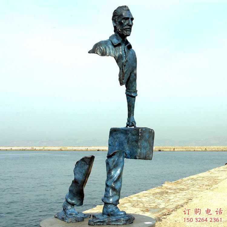 西藏广场旅行者雕塑 公园空心人雕塑 抽象摆件 西藏广场旅行者雕塑 公园空心人雕塑 抽象摆件