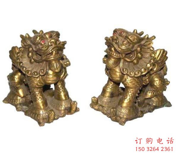 百色海洋馆貔貅雕塑，镀铜海洋雕塑，镀铜工艺