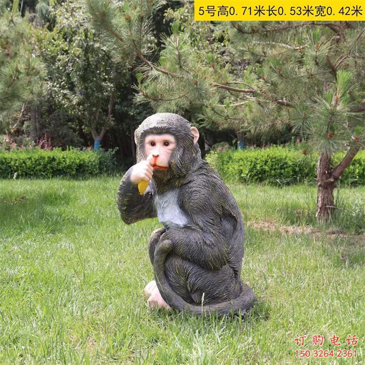 庭院小猴雕塑 城市古铜色雕塑 动物小品 庭院小猴雕塑 城市古铜色雕塑 动物小品