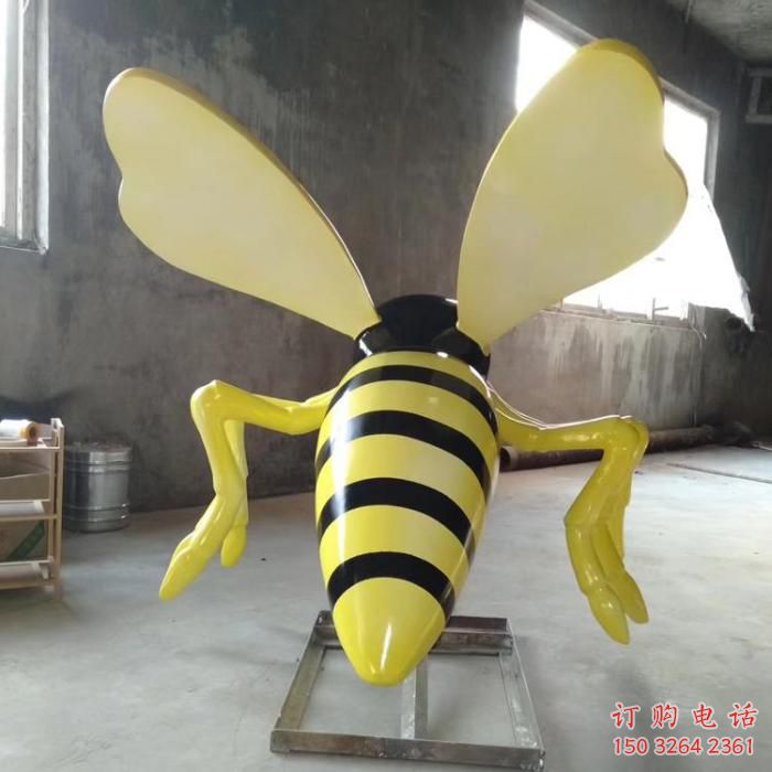 制作彩绘蜜蜂雕塑 仿真雕塑 步行街摆件