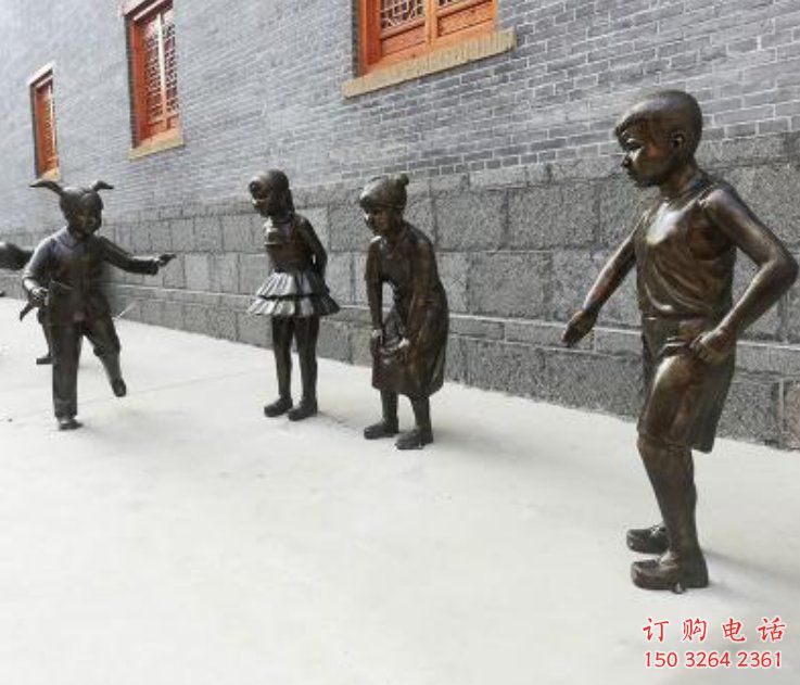 大门口小孩子雕塑厂家 发光公园儿童雕塑 仿真童趣雕塑